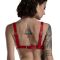 Лиф из натуральной кожи Feral Feelings - Bikini Top Red