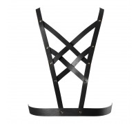 Портупея Bijoux Indiscrets MAZE - Cross Cleavage Harness Black