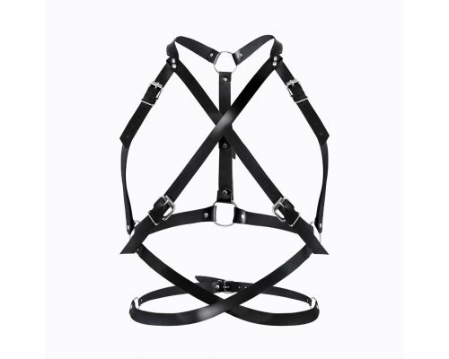 Женская портупея Art of Sex - Agnessa Leather harness, Черный XS-M