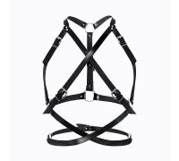 Женская портупея Art of Sex - Agnessa Leather harness, Черный L-2XL