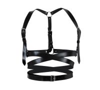 Кожаная портупея Art of Sex - Melani Leather harness, Черная XS-M