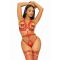 Leg Avenue Studded O-ring harness teddy Red S