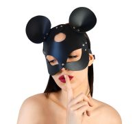 Кожаная маска зайки Art of Sex - Mouse Mask, цвет Черный