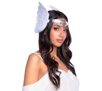 Leg Avenue Feather headband White