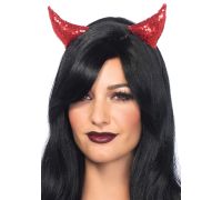 Leg Avenue Sequin devil horns Red