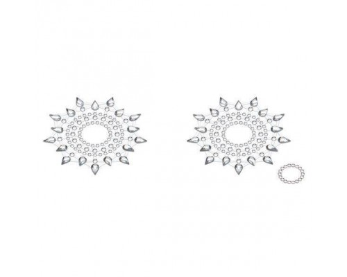 Пэстис из кристаллов Petits Joujoux Gloria set of 2 - Silver, украшение на грудь