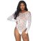 Боди Leg Avenue Snap crotch thong back teddy White M/L