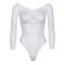 Боди Leg Avenue Snap crotch thong back teddy White M/L