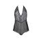 Боди Passion LEAFA BODY black S/M - ECO Passion