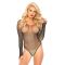 Боди Leg Avenue Crystalized fishnet bodysuit Black One Size