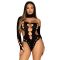 Боди Leg Avenue Seamless thong back bodysuit Black One Size