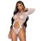 Боди Leg Avenue Top bodysuit with thong back White