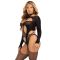 Бодистокинг Leg Avenue Bodystocking with cutout teddy Black One Size