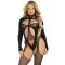 Бодистокинг Leg Avenue Bodystocking with cutout teddy Black One Size