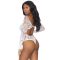 Боди Leg Avenue Snap crotch thong back teddy White S/M