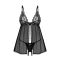 Пеньюар и трусики Obsessive Blomentis babydoll & thong XS/S