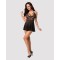 Obsessive 838-BAB-1 babydoll & thong black XXL