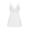 Obsessive 810-BAB-2 babydoll & thong white S/M