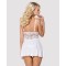 Obsessive 810-BAB-2 babydoll & thong white S/M