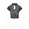 Топ Noir Handmade F303 Essence lace top with high collar - S