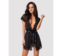 Obsessive 810-PEI-1 peignoir black S/M