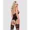 Obsessive 810-COR-1 corset & thong black S/M