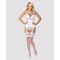 Obsessive 810-COR-2 corset & thong white S/M