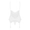 Obsessive 810-COR-2 corset & thong white S/M