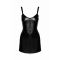 Платье Noir Handmade F320 Starlet wetlook minidress with ring belt - XL