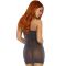 Leg Avenue Shimmer Sheer rhinestone tube dress OS Black/Silver