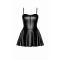 Платье Noir Handmade F308 Dreamer wetlook corset mini dress with front zipper - S