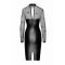 Платье Noir Handmade F310 Sublime wetlook and flocked mesh midi dress - S