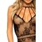 Leg Avenue Strappy Lace mini dress OS Black