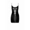 Платье Noir Handmade F307 Mirage wetlook mini dress with jewelry rhinestone chain - M