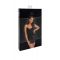 Платье Noir Handmade F307 Mirage wetlook mini dress with jewelry rhinestone chain - L