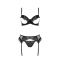 Комплект Passion KERRIA SET WITH OPEN BRA black L/XL - ECO Passion