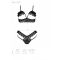 Комплект DOLLY SET WITH OPEN BRA black S/M Passion