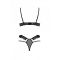 Комплект DOLLY SET WITH OPEN BRA black XXL/XXXLPassion