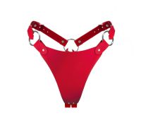 Трусики из натуральной кожи Feral Feelings - String Bikini Red