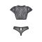 Комплект Passion LEAFA BIKINI black S/M - ECO Passion