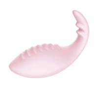 Смарт вибратор-яйцо Leten Dinosaur Baby Pink со стимулятором клитора, 2 мотора