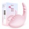 Смарт вибратор-яйцо Leten Dinosaur Baby Pink со стимулятором клитора, 2 мотора