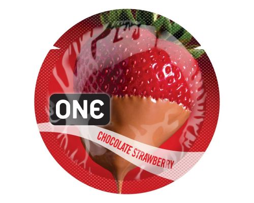 Презерватив ONE FlavorWaves 1 шт со вкусом Chocolate Strawberry