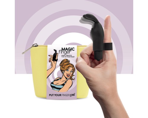 Вибратор на палец FeelzToys Magic Finger Vibrator Black