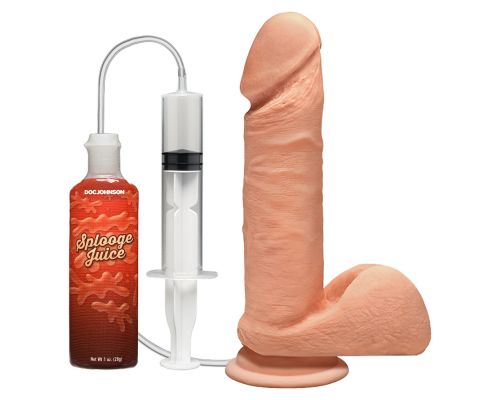 Кончающий фаллоимитатор Doc Johnson The D ULTRASKYN Perfect D Squirting - 7 Inch