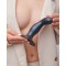 Дилдо Strap-On-Me DILDO PLUG SNAKY METALLIC BLUE - M