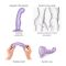 Насадка для страпона Strap-On-Me DILDO PLUG P&G LILAS METALLIC - M