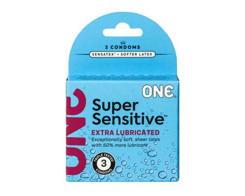 Презервативы ONE Super Sensitive 3 шт, картонная коробка