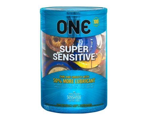 Набор презервативов ONE Super Sensitive 100 шт, мегапак тюб