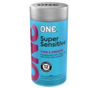 Презервативы ONE Super Sensitive 12 шт, подарочная упаковка тюб